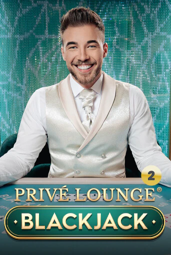 Live blackjack tile with a dealer in a bright studio lounge