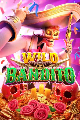 Pokie tile with a masked bandit in a sombrero above a pile of gold