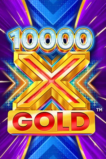 Pokie tile with a gold multiplier cross on a violet burst